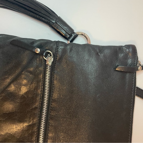 Gianni Chiarini Black Leather Crossbody Clutch Bag - Picture 5 of 7